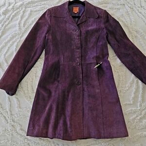 Elegant Women's Purple Trench Coat